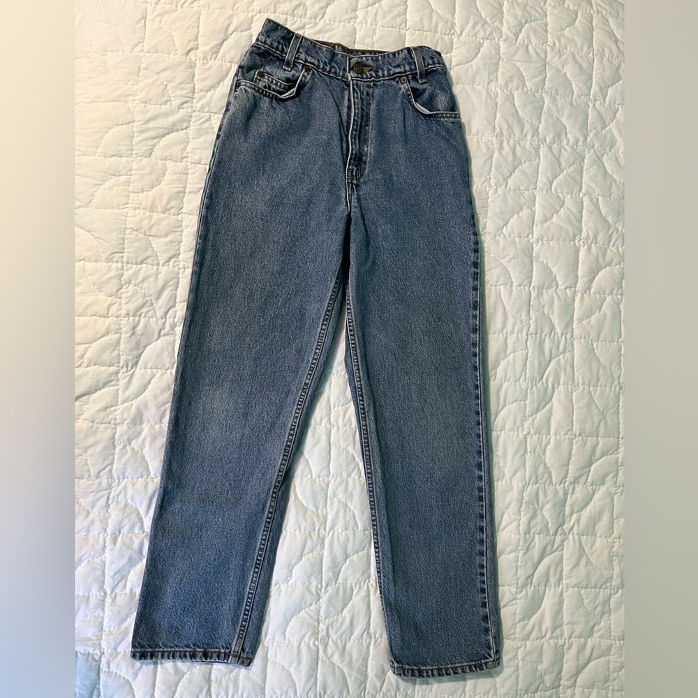 Levi's Blue Denim Jeans with Brown Label